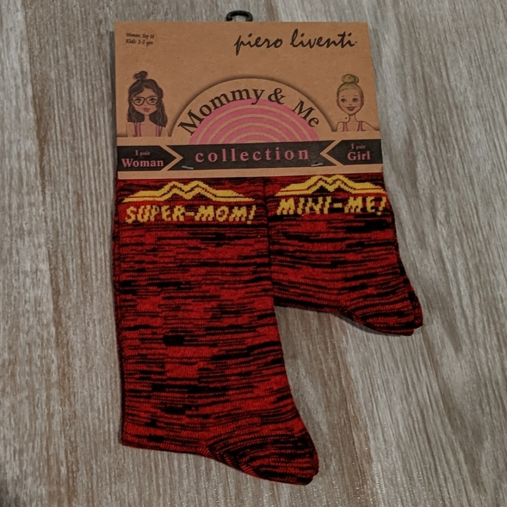 Piero Liventi Mommy & me socks Med & 1/2 year old
